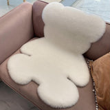 Maxbell Floor Mat Doormat Carpet Bedroom Rug Throw Rug for Decor White Medium