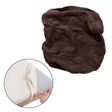 Maxbell Polyester Chair Cover Kitchen Chair Cover for Ceremony Bedroom Restaurant Dark Brown