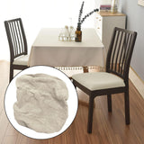 Maxbell Polyester Chair Cover Kitchen Chair Cover for Ceremony Bedroom Restaurant Beige