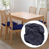 Maxbell Polyester Chair Cover Kitchen Chair Cover for Ceremony Bedroom Restaurant Navy Blue