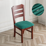 Maxbell Waterproof Chair Seat Covers Stretch Removable for Hotel Dining Room Banquet Dark Green