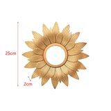 Maxbell Round Wall Mirror Makeup Mirrors for Home Decoration Aureate