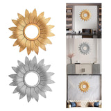 Maxbell Round Wall Mirror Makeup Mirrors for Home Decoration Aureate