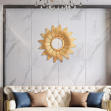 Maxbell Round Wall Mirror Makeup Mirrors for Home Decoration Aureate