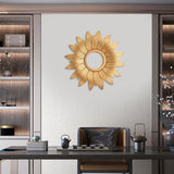 Maxbell Round Wall Mirror Makeup Mirrors for Home Decoration Aureate