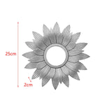 Maxbell Round Wall Mirror Makeup Mirrors for Home Decoration Argent