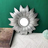 Maxbell Round Wall Mirror Makeup Mirrors for Home Decoration Argent