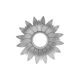 Maxbell Round Wall Mirror Makeup Mirrors for Home Decoration Argent