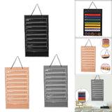 Maxbell Belt Display Dustproof Rack Wall Hanging Felt Adults for eight belts 5 Medals Black