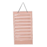 Maxbell Belt Display Dustproof Rack Wall Hanging Felt Adults for eight belts 5 Medals Pink