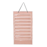 Maxbell Belt Display Dustproof Rack Wall Hanging Felt Adults for eight belts 5 Medals Pink