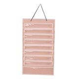 Maxbell Belt Display Dustproof Rack Wall Hanging Felt Adults for eight belts 5 Medals Pink