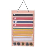 Maxbell Belt Display Dustproof Rack Wall Hanging Felt Adults for eight belts 5 Medals Pink