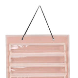 Maxbell Belt Display Dustproof Rack Wall Hanging Felt Adults for eight belts 5 Medals Pink