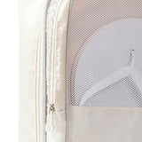 Maxbell Shoe Storage Bag Dual Zipper Foldable Sneakers for Camping Travel Fishing Beige