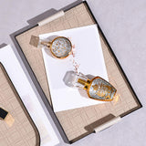 Maxbell Beige Decorative Vanity Tray Catchall Tray Iron Frame NightStand Organizer Rectangle