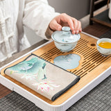 Maxbell Ragtea Napkin Kitchen Bathroom Accessories Tea Bar Table Mats for Home style B