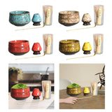 Maxbell 4Pcs Japanese Matcha Set Matcha Traditional Japanese Tea Ceremony Blue