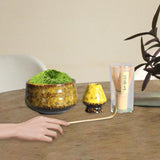 Maxbell 4Pcs Japanese Matcha Set Matcha Traditional Japanese Tea Ceremony Yellow
