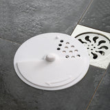 Maxbell Rotatable Floor Drain Cover Durable Detachable for Dormitory Bathroom Toilet White