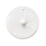 Maxbell Rotatable Floor Drain Cover Durable Detachable for Dormitory Bathroom Toilet White