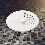 Maxbell Rotatable Floor Drain Cover Durable Detachable for Dormitory Bathroom Toilet White