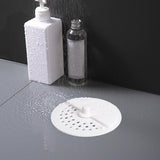 Maxbell Rotatable Floor Drain Cover Durable Detachable for Dormitory Bathroom Toilet White