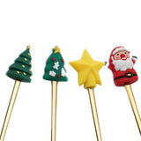 Maxbell 4 Pieces Christmas Coffee Spoon Stainless Steel for Wedding