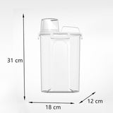 Maxbell Rice Storage Bin Sealed Lid with Measuring Cup Food Container for Grain Nuts