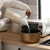 Maxbell Rice Storage Bin Sealed Lid with Measuring Cup Food Container for Grain Nuts