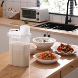 Maxbell Rice Storage Bin Sealed Lid with Measuring Cup Food Container for Grain Nuts