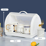 Maxbell Nursing Bottle Storage Box with Drainer and Cover for Tea Cup Coffee Mug