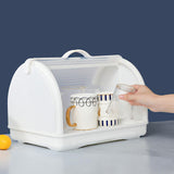 Maxbell Nursing Bottle Storage Box with Drainer and Cover for Tea Cup Coffee Mug
