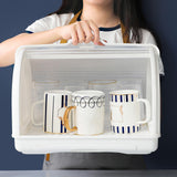 Maxbell Nursing Bottle Storage Box with Drainer and Cover for Tea Cup Coffee Mug