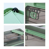 Maxbell Multipurpose Storage Bucket Bucket Organizer Portable for Toys Ties Jewelry  Small Green