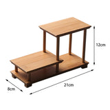 Maxbell Spice Rack Storage Shelves Showcase Fixtures for Model Collectibles Cosmetic A