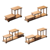 Maxbell Spice Rack Storage Shelves Showcase Fixtures for Model Collectibles Cosmetic A