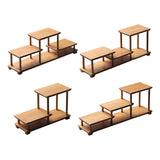 Maxbell Spice Rack Storage Shelves Showcase Fixtures for Model Collectibles Cosmetic A