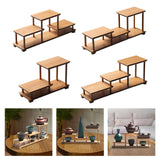 Maxbell Spice Rack Storage Shelves Showcase Fixtures for Model Collectibles Cosmetic A