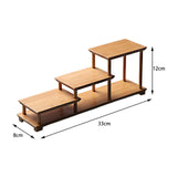Maxbell Spice Rack Storage Shelves Showcase Fixtures for Model Collectibles Cosmetic B
