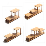 Maxbell Spice Rack Storage Shelves Showcase Fixtures for Model Collectibles Cosmetic B