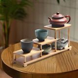 Maxbell Spice Rack Storage Shelves Showcase Fixtures for Model Collectibles Cosmetic B