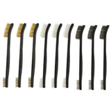 Maxbell 9Pcs Wire Brush Brass Steel Nylon Brush Cleaning Brush for Shower Removal