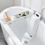 Maxbell Bathtub Rack Towel Holder Durable with Drain Hole Telescopic for Table Shelf