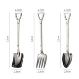 Maxbell 9 Pieces Cutlery Set Tableware Cutlery for Christmas Party Dining Room
