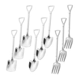 Maxbell 9 Pieces Cutlery Set Tableware Cutlery for Christmas Party Dining Room