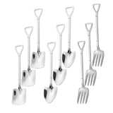 Maxbell 9 Pieces Cutlery Set Tableware Cutlery for Christmas Party Dining Room