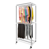 Maxbell Clothes Hanger Pole Connecting Tube Portable for Apartments Dorm Living Room