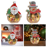 Maxbell Wooden Christmas Ornaments Photo Props Snowman for Party Office Table Decor A