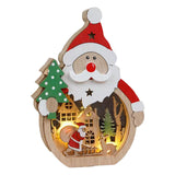 Maxbell Wooden Christmas Ornaments Photo Props Snowman for Party Office Table Decor A